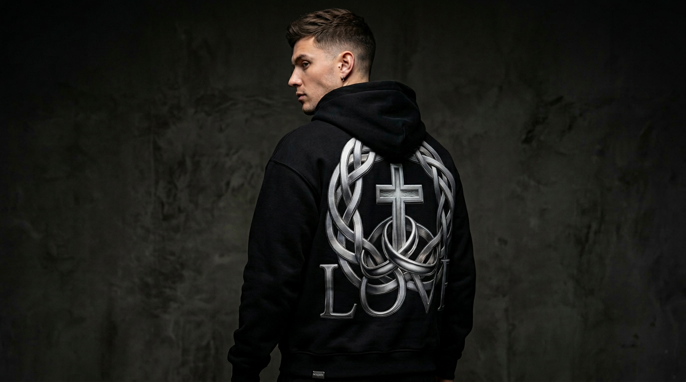 Silver Celtic Back Detail